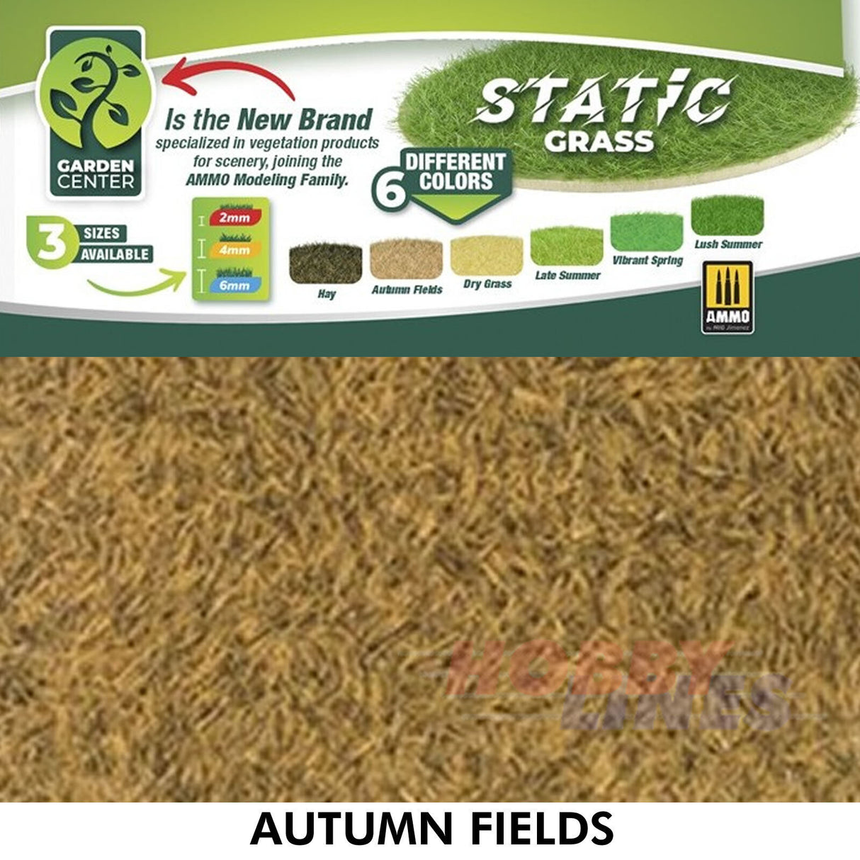 Ammo STATIC GRASS Vegitation Garden Centre Full range 2 4 6mm Mig Jimenez