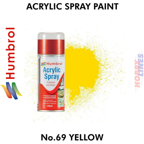 No 69 Yellow 150ML Humbrol Sprays 