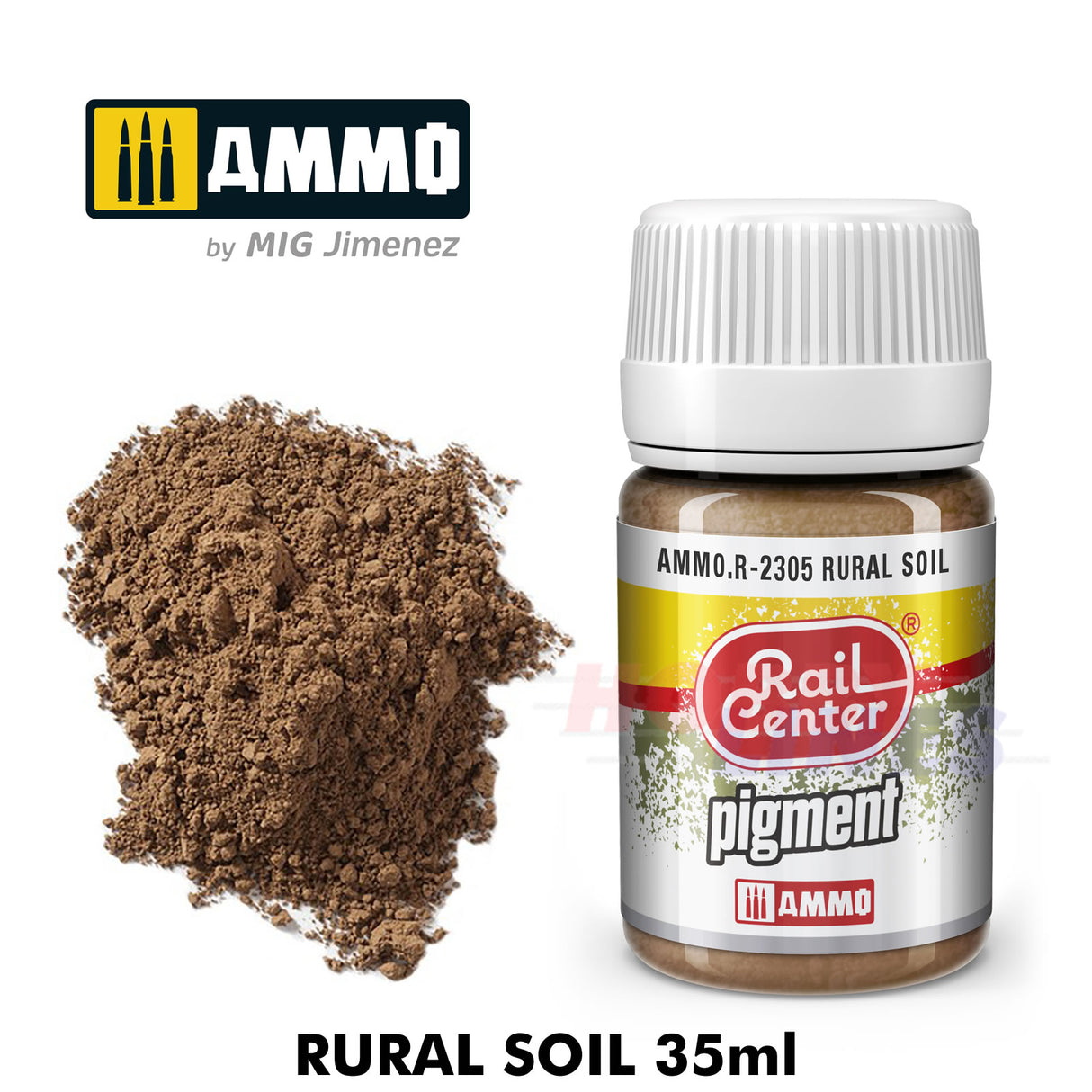 RURAL SOIL Rail Centre pigment 35 mL Ammo by Mig Jimenez MIGR2305