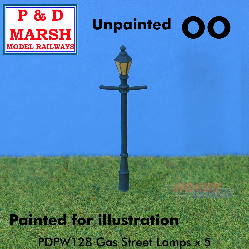 Gas Street Lamps x 5 - Unpainted | P&D Marsh | PW128