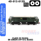 Class 22 D6356 BR Green SYP H/C Boxes - DCC Fitted | Dapol | 4D-012-012D