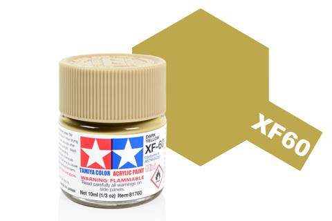 Acrylic Mini Paint - Xf-60 Dark Yellow | Tamiya | TM81760