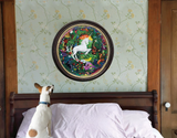 Unicorn Garden - 500pc Round Puzzle | eeBoo | PZFUNG