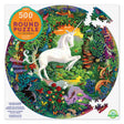 Unicorn Garden - 500pc Round Puzzle | eeBoo | PZFUNG