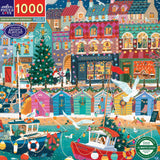 English Seaside Christmas - 1000pc Puzzle | eeBoo | PZT799