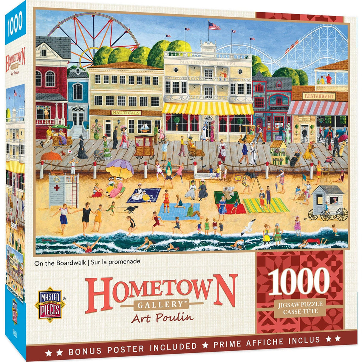 Hometown Gallery ON THE BOARDWALK 1000pc Masterpieces Jigsaw Puzzle 71627