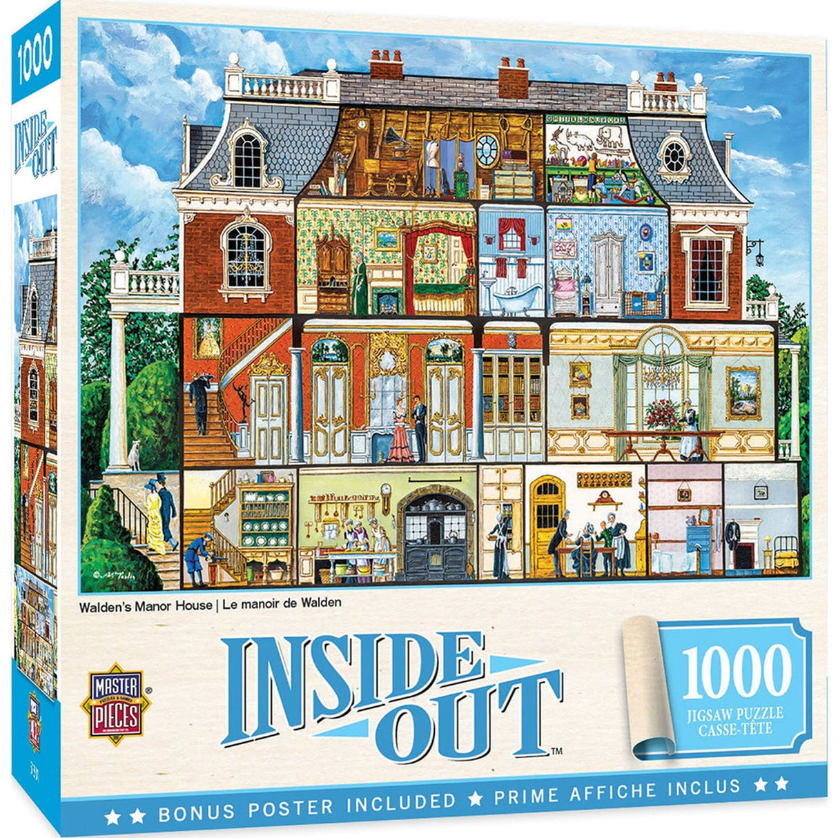Inside Out WALDEN'S MANOR HOUSE 1000pc Masterpieces Jigsaw Puzzle 71836