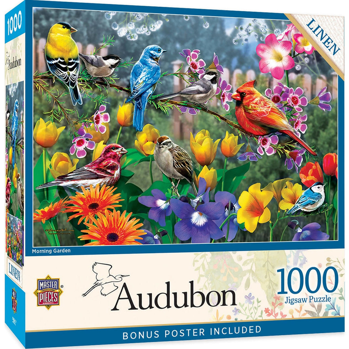 Audubon MORNING GARDEN 1000pc Masterpieces Jigsaw Puzzle 72118