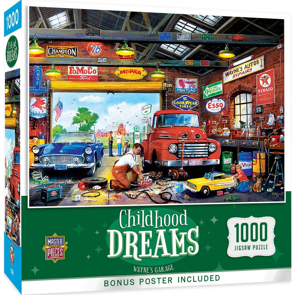 Childhood Dreams WAYNE'S GARAGE 1000pc Masterpieces Jigsaw Puzzle 72127