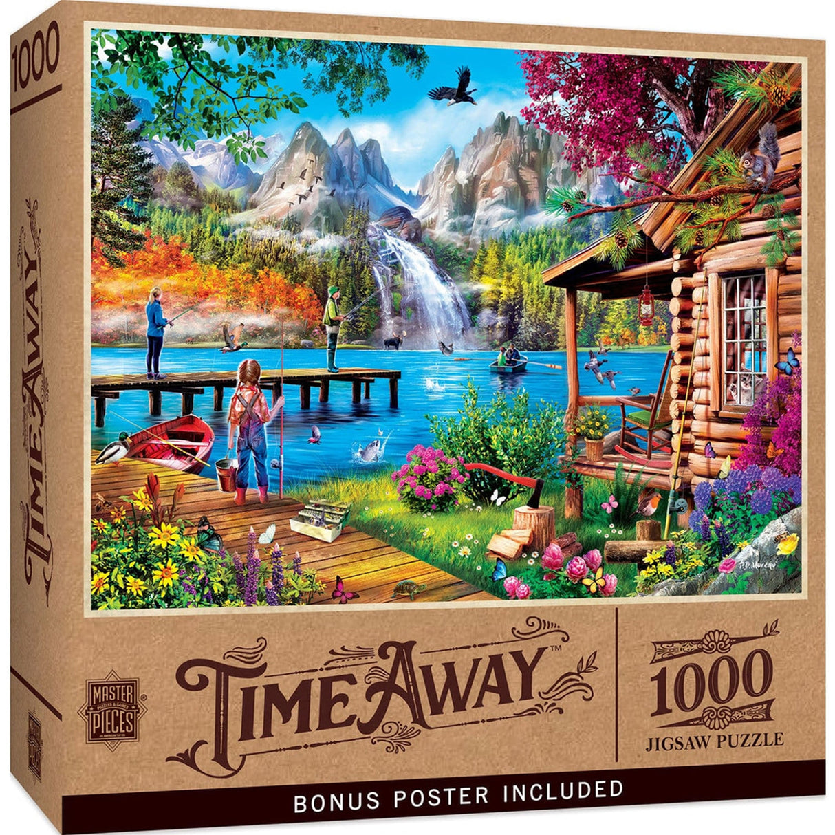 Time Away FISHING WITH PAPPY 1000pc Masterpieces Jigsaw Puzzle 72180