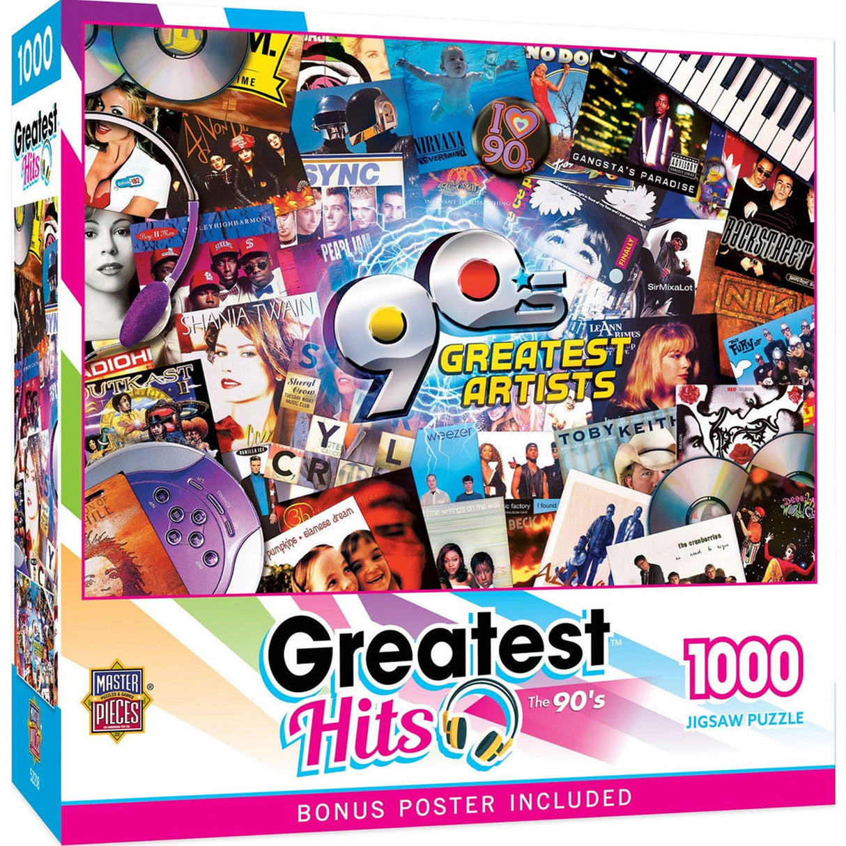 Greatest Hits 90's 1000pc Masterpieces Jigsaw Puzzle 72307