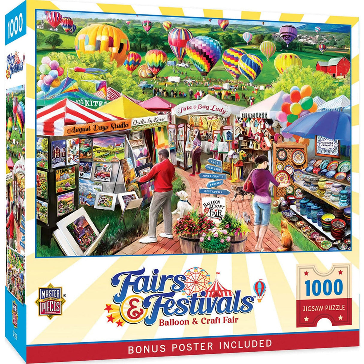 Fairs & Festivals BALLOON & CRAFT FAIR 1000pc Masterpieces Jigsaw Puzzle 72337