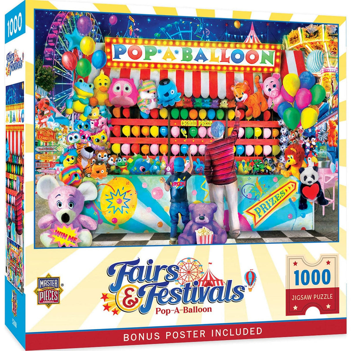 Fairs & Festivals - POP A BALLOON 1000pc Masterpieces Jigsaw Puzzle 72338