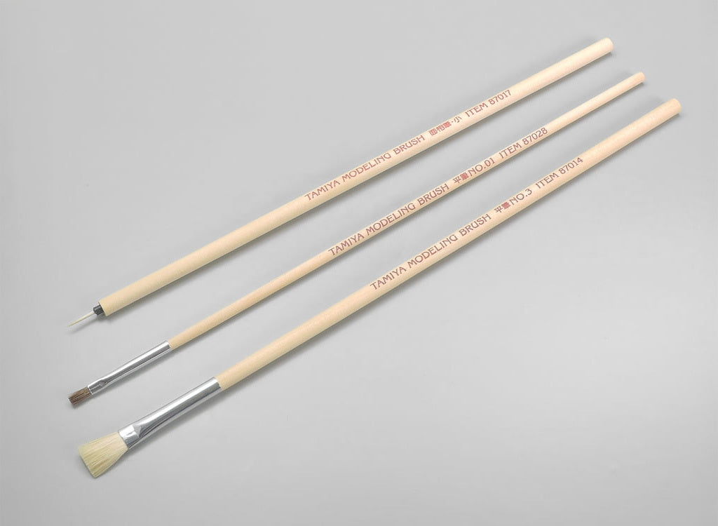  Modelling Brush - Basic Set - 3 Pack | Tamiya | TM87066