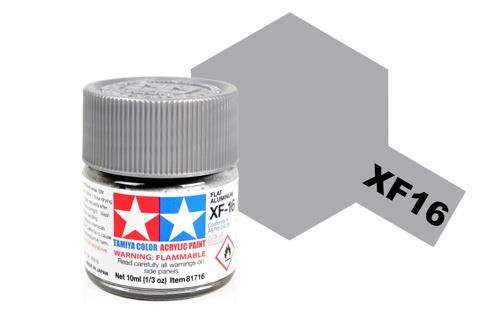 Acrylic Mini Paint - Xf-16 Flat Aluminium | Tamiya | TM81716