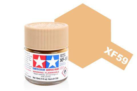 Acrylic Mini Paint - Xf-59 Desert Yellow | Tamiya | TM81759