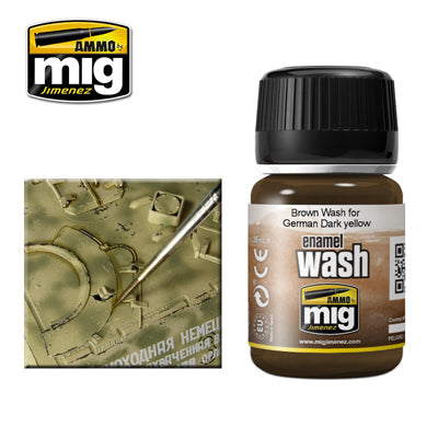 MIG1000 Brown Weathering wash | 35ml jar | Ammo by Mig Jimenez