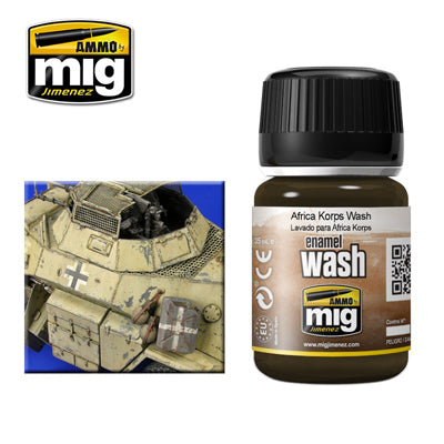 MIG1001 Afrika corp Weathering wash | 35ml jar | Ammo by Mig Jimenez