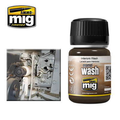 MIG1003 Interiors Weathering wash | 35ml jar | Ammo by Mig Jimenez