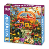 BOUNTIFUL BIRD FEEDER LIMITED RELEASE 1000pc SPRINGBOK Jigsaw Puzzle 11254