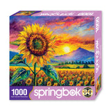 SUNFLOWER SUNSET LIMITED RELEASE 1000pc SPRINGBOK Jigsaw Puzzle 11258