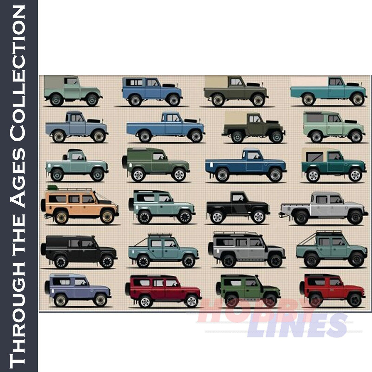 Land Rover Through the Ages - 1000pc Puzzle | Coach House Partners | CHP0123