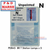 BR T Station Lamps x 5 | P&D Marsh  | B45