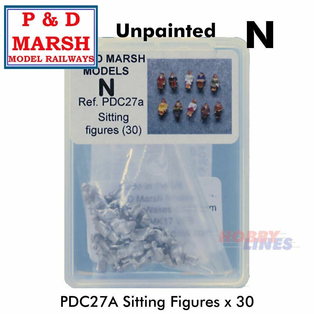 30 Seated Figures - Unpainted | P&D Marsh  | C27A