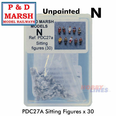 30 Seated Figures - Unpainted | P&D Marsh  | C27A