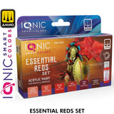 Essential Reds Set - 6 x 20ml Acrylic Paint | IONIC | lONIC0506