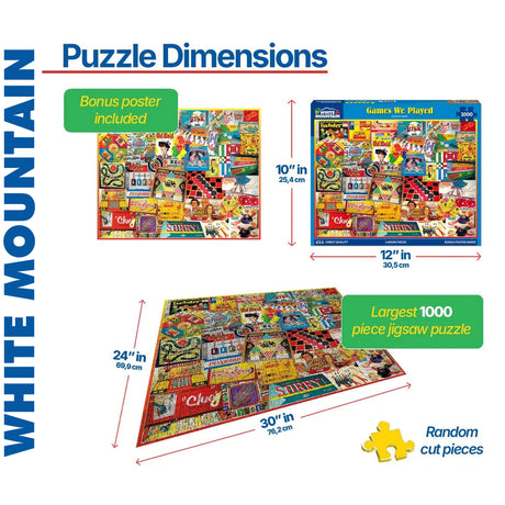 The Games we Played - 1000pc Puzzle | White Mountain | 924pz
