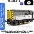 Class 08 740 Rail freight Triple Grey Stratford Diesel Shunter - DCC Ready | Dapol | 7D-008-015