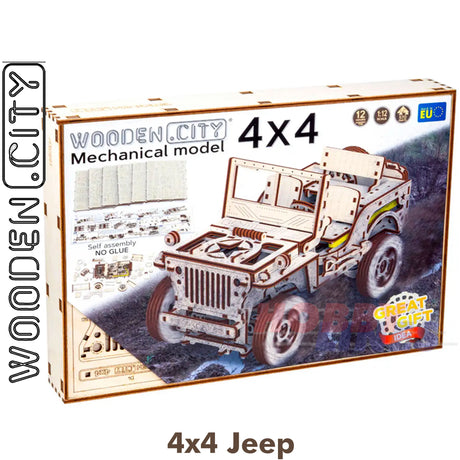 4 x 4 Jeep - 3D Puzzle | Wooden City | WR309