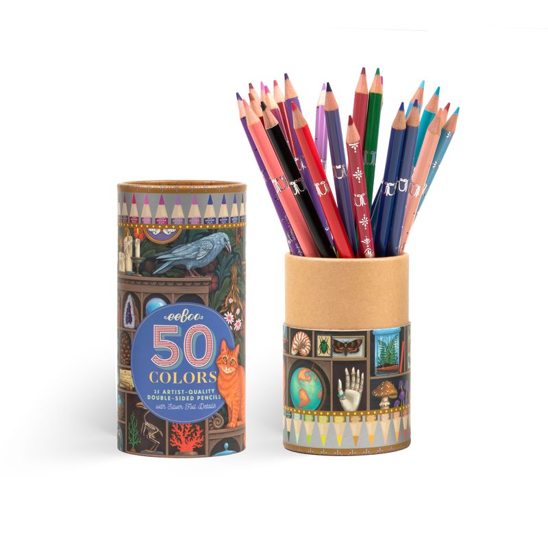 Alchemist's Cabinet 25 Double-Sided Colour Pencils | eeBoo | PTB273