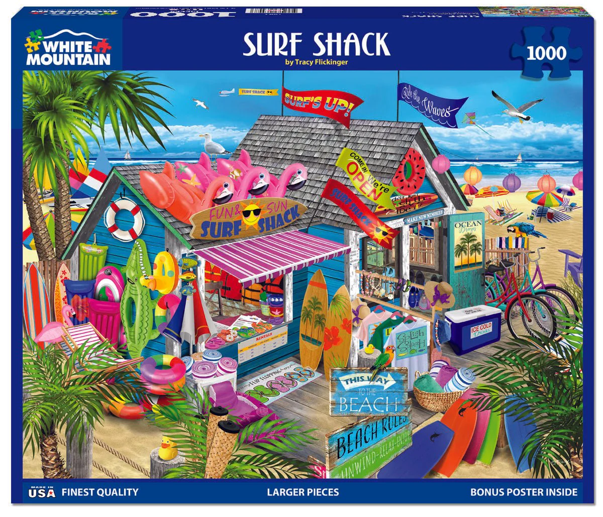 Surf Shack - 1000pc Puzzle | White Mountain | 1842pz