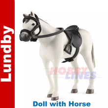 Load image into Gallery viewer, Lundby doll with Horse 60-8090-00
