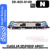 Class 68 Splendid 68027 Transpennine Express Diesel - DCC Fitted | Dapol | 2D-022-014D