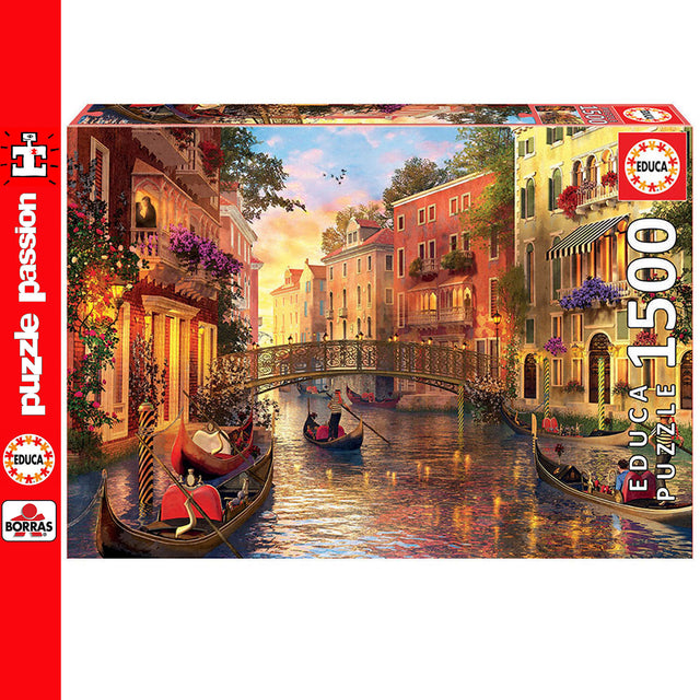 Sunset In Venice 1500 Piece Jigsaw Puzzle | Educa | 17124