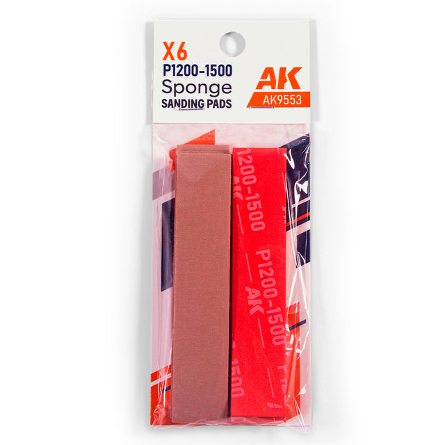 Sponge -  P1200-1500 Grit - 6 Units | AK Interactive | AK9553