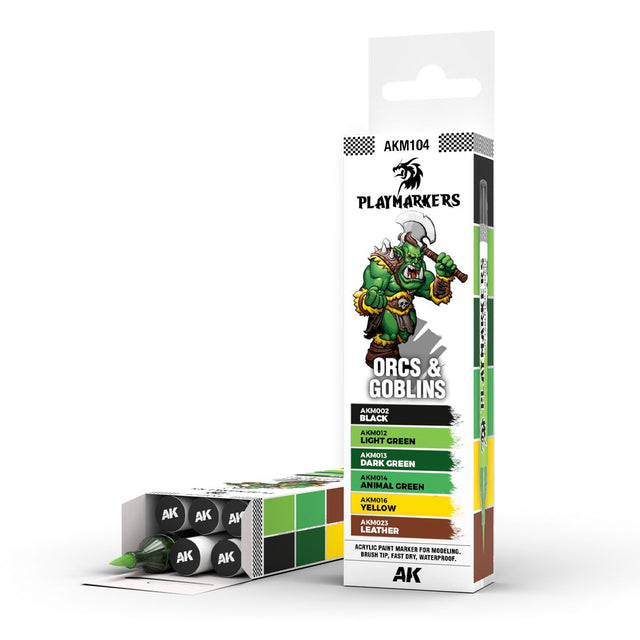 Playmarkers - Orcs and Goblins - Paint Markers Set | AK Interactive | AKM104