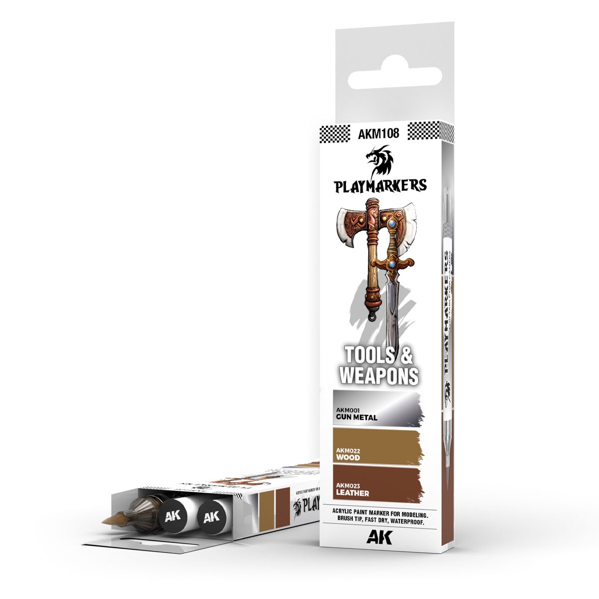 Playmarkers - Tools & Weapons - Paint Marker Set | AK Interactive | AKM108