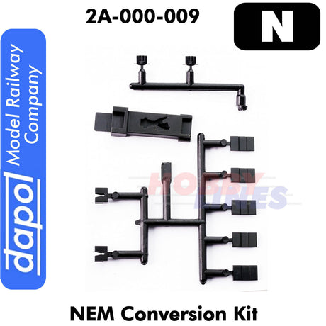 NEM Coupling Conversion kit gauge & 5 pockets/sleeves NSPARE9 N Dapol 2A-000-009