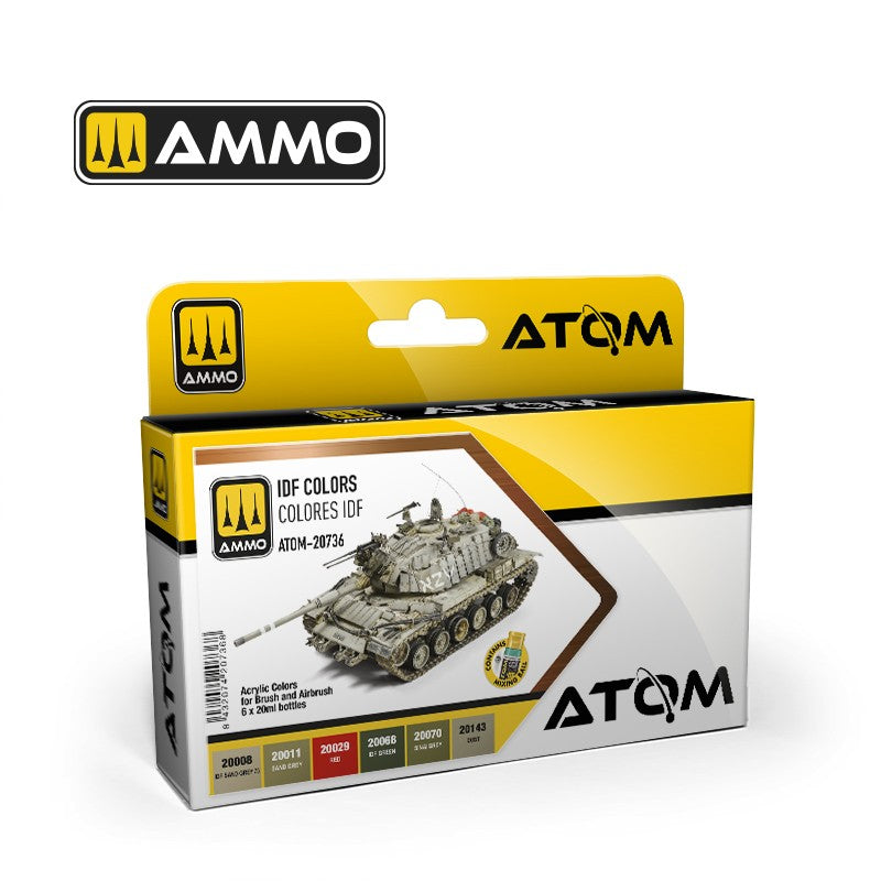 Atom IDF Colours -6 20ml Acrylic Paint | Ammo by Mig Jimenez  