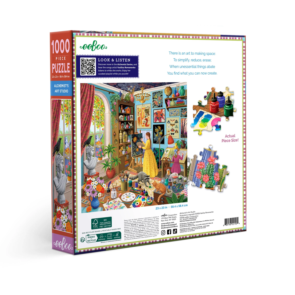 Alchemist's Art Studio - 1000pc Puzzle | eeBoo | PZT904