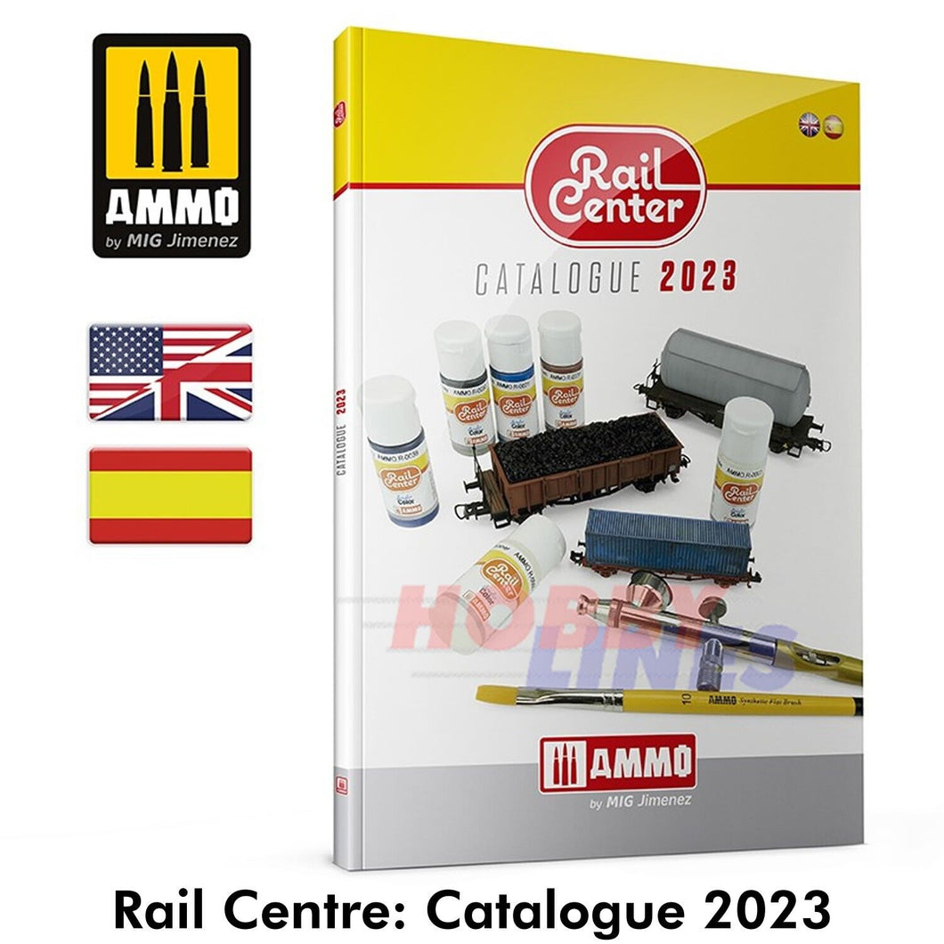 AMMO RAIL CENTRE Catalogue 2023 112pages Full Colour Modelling Book Mig R-8305