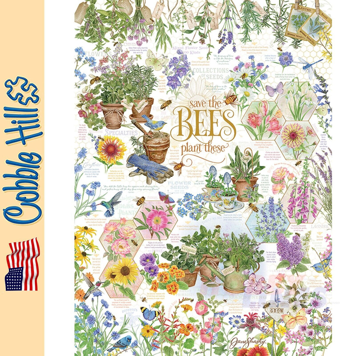 Save the Bees Cobble Hill puzzle 1000pc CH40136