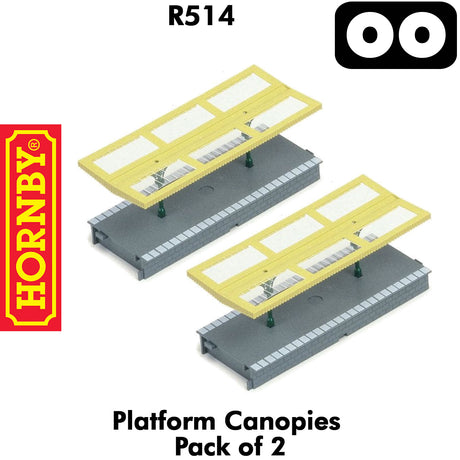 OO Gauge Platform Canopies - 2 pack - 1:76 | Hornby | R514