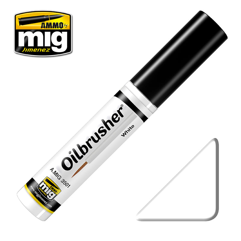 MIG3501 White oilbrusher 10ml | Ammo by Mig Jimenez