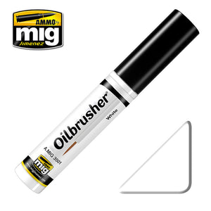 MIG3501 White oilbrusher 10ml | Ammo by Mig Jimenez