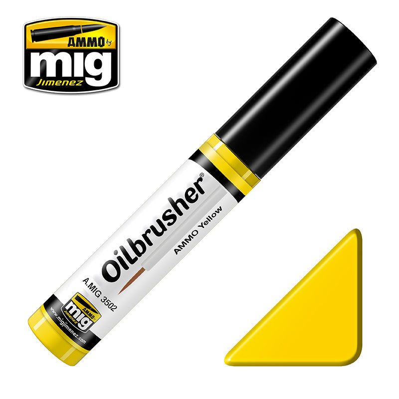 MIG3502 Yellow oilbrusher 10ml | Ammo by Mig Jimenez